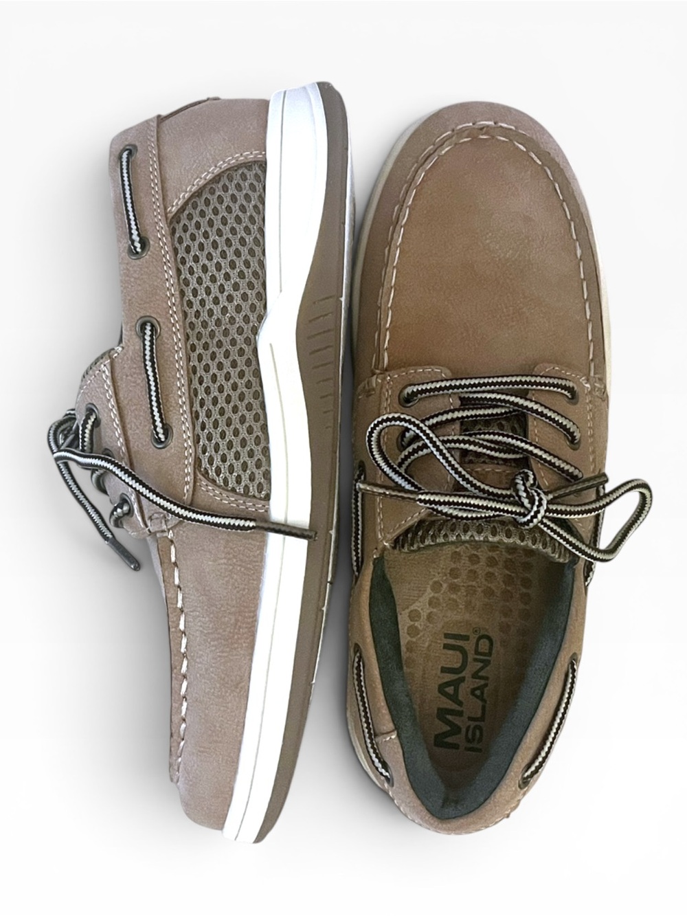 Boys Brown Boat Shoes | Maui Island | Size 3